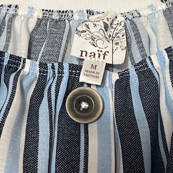 Naif Striped Peasant Dress - Picture 4 of 4